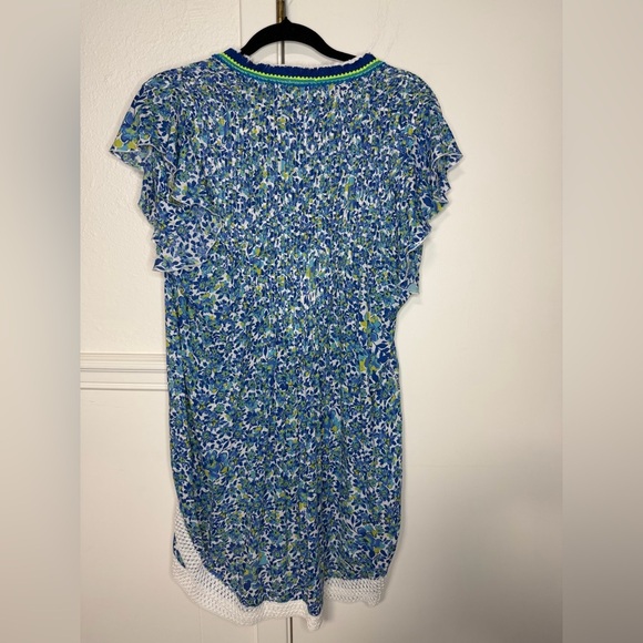 Poupette St. Barth Blue and White Floral Dress size S - Picture 5 of 9